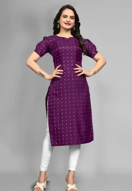 Kurtha with Taffeta Silk fabric