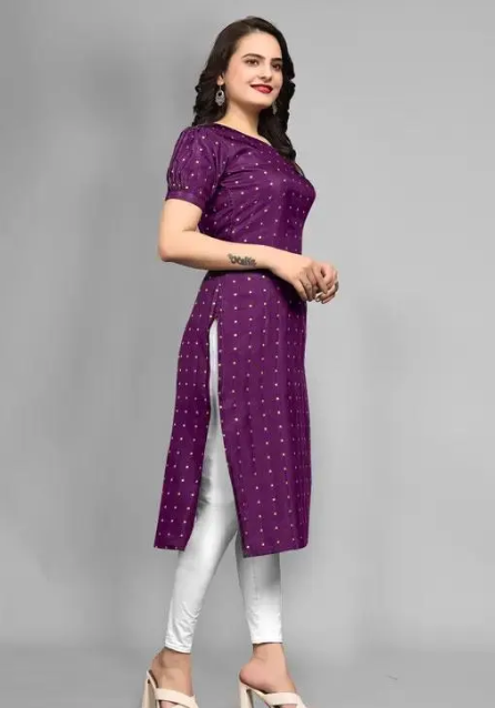 Kurtha with Taffeta Silk fabric