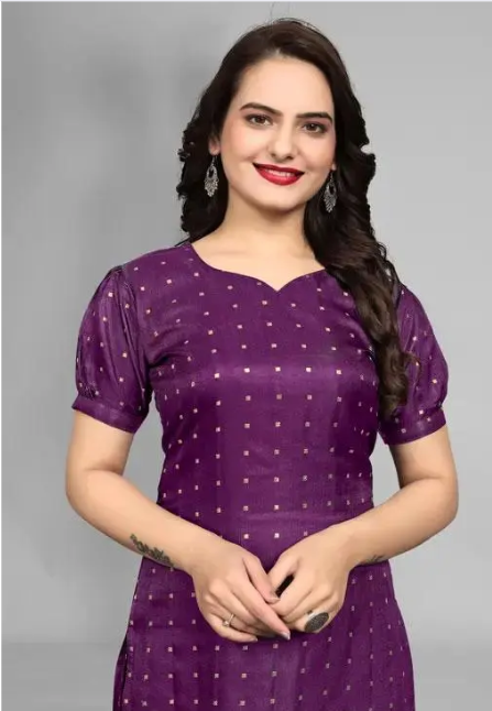 Kurtha with Taffeta Silk fabric
