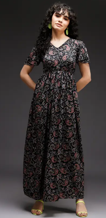 Women Maxi Multicolor Full Length Dress