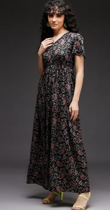 Women Maxi Multicolor Full Length Dress