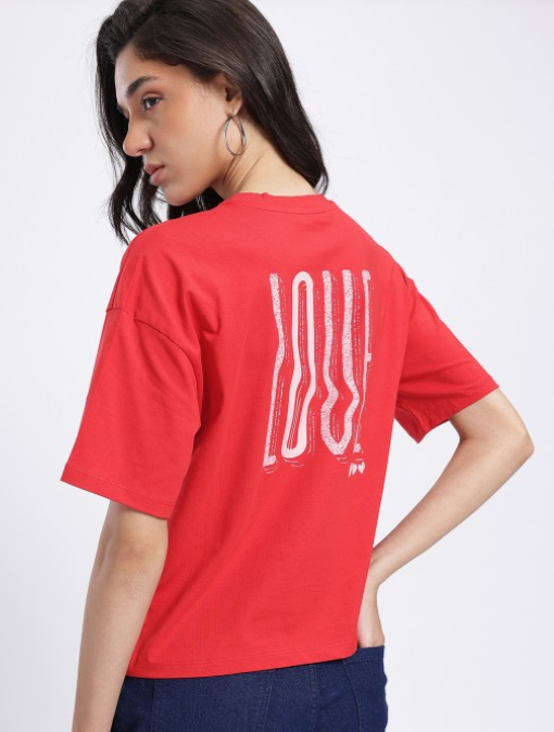 Printed Drop-Shoulder T-shirt