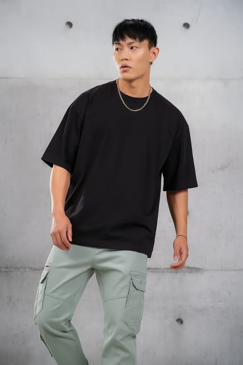Black Oversized T-Shirt Stylish Tshirt