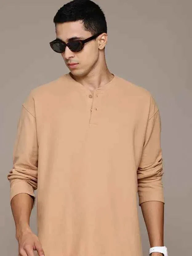 Men Full Sleeve Solid Sweatshirt