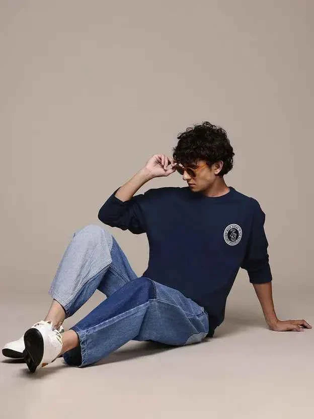 Men Full Sleeve Solid Sweatshirt