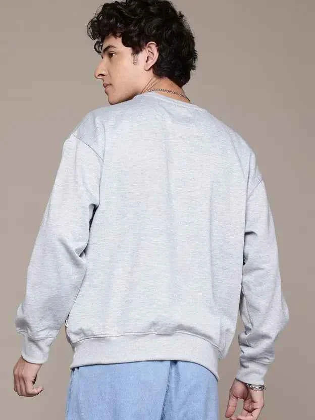 Men Full Sleeve Solid Sweatshirt