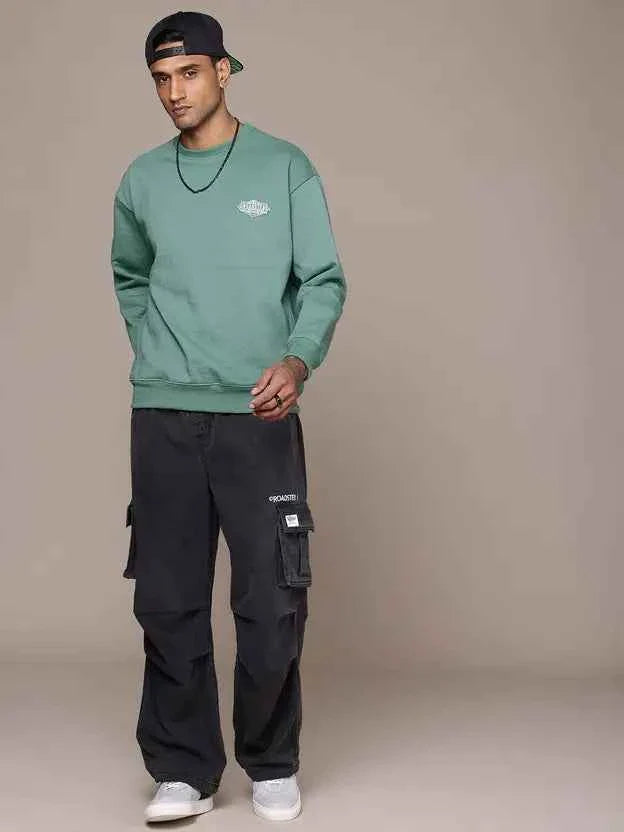 Men Full Sleeve Solid Sweatshirt