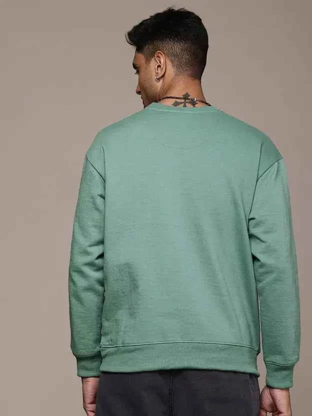 Men Full Sleeve Solid Sweatshirt