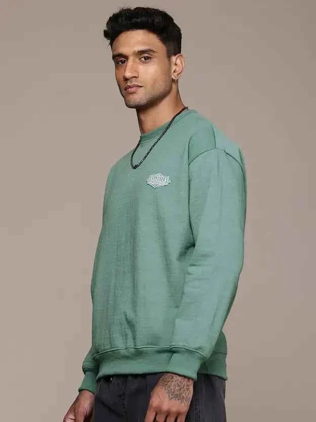Men Full Sleeve Solid Sweatshirt