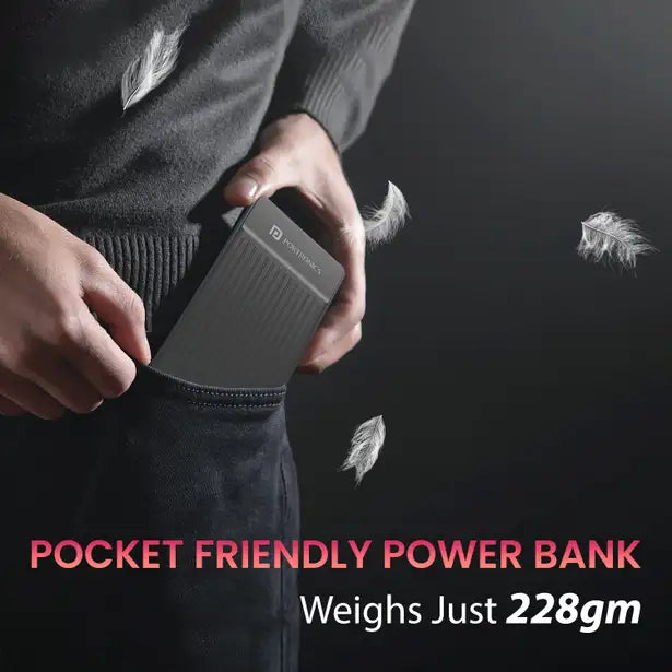 Portronics 10000 mAh 22.5 W Ultra Slim Pocket Size Power Bank