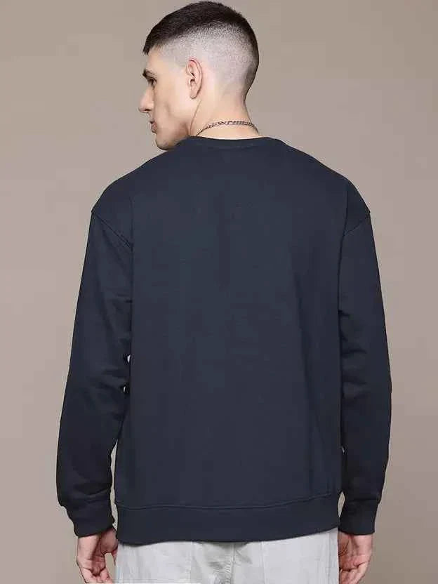 Men Full Sleeve Solid Sweatshirt