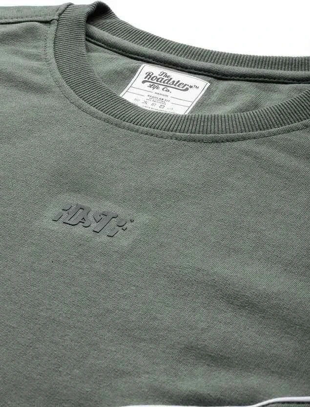 Men Full Sleeve Solid Sweatshirt