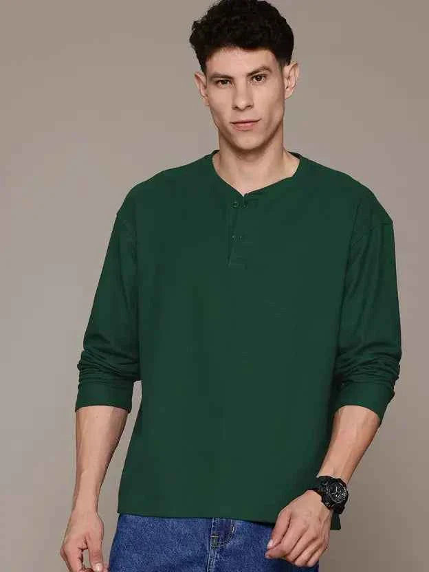Men Full Sleeve Solid Sweatshirt