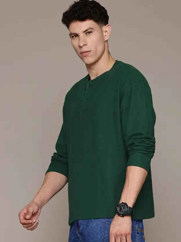 Men Full Sleeve Solid Sweatshirt