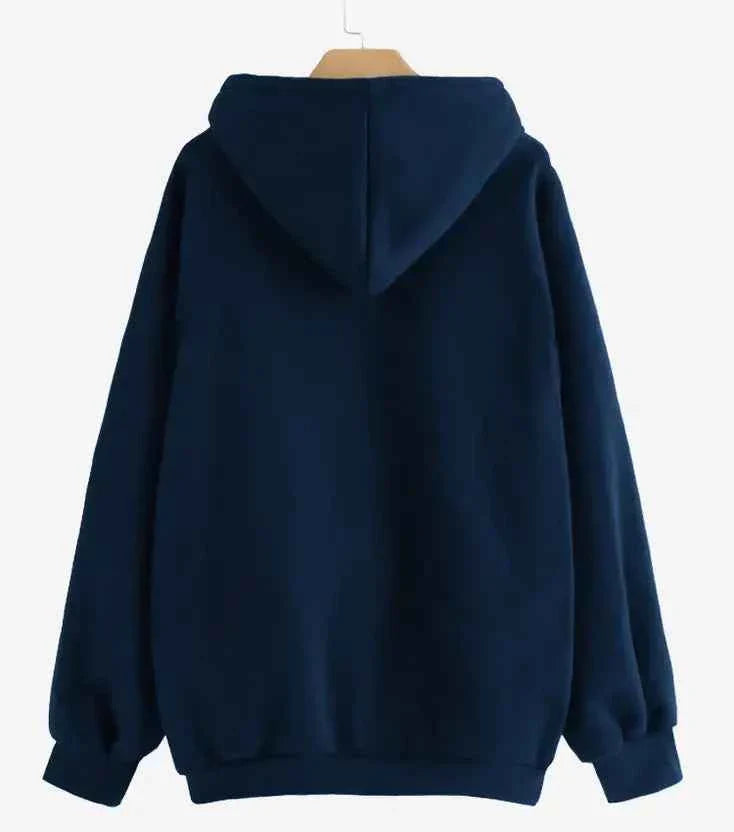 Men Full Sleeve Solid Hooded Sweatshirt