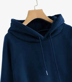 Men Full Sleeve Solid Hooded Sweatshirt