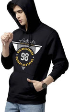 Men Full Sleeve Graphic Print Hooded Sweatshirt