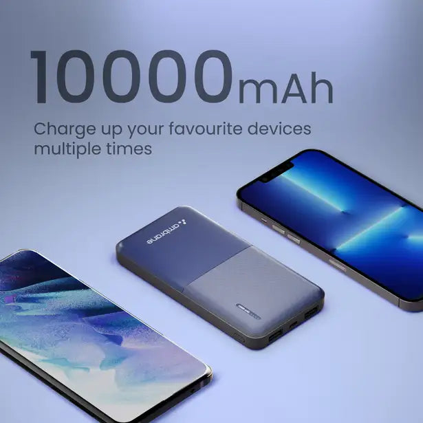 Ambrane 10000 mAh 12 W Compact Pocket Size Power Bank