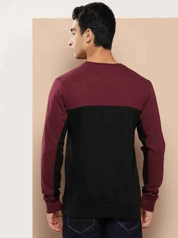 INVICTUS  Men Full Sleeve Color Block Sweatshirt
