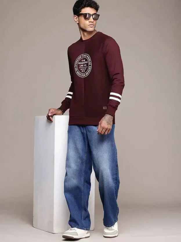Men Full Sleeve Printed Sweatshirt