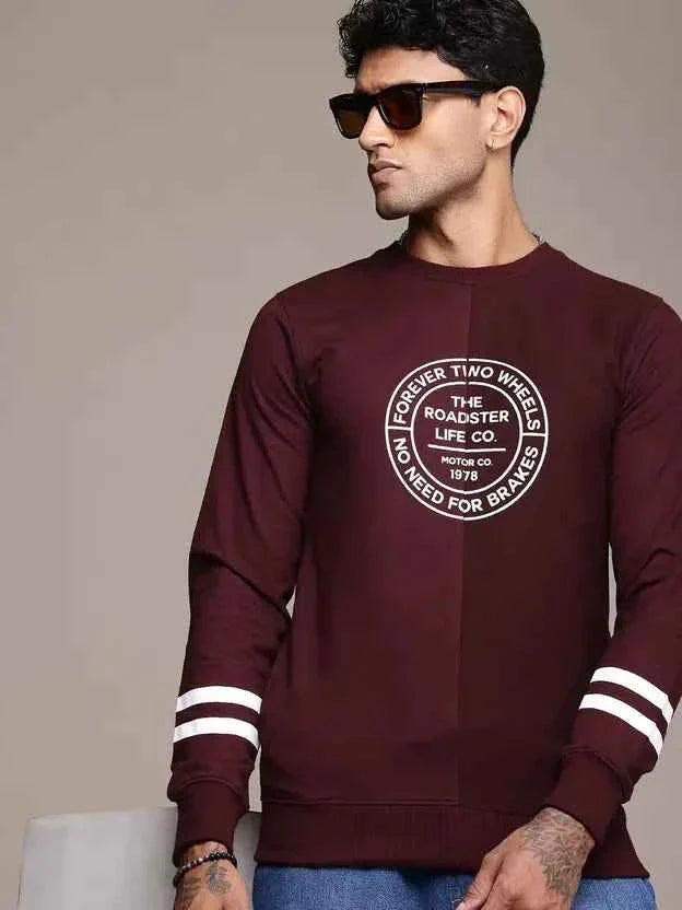Men Full Sleeve Printed Sweatshirt