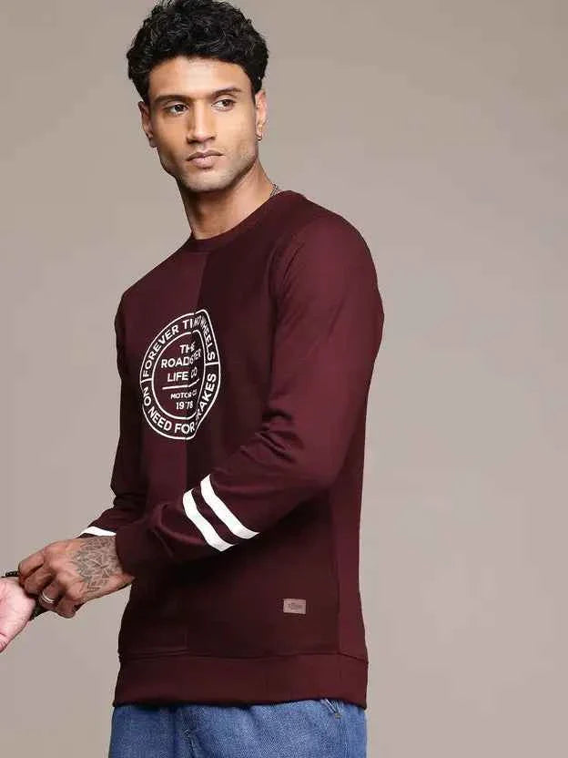 Men Full Sleeve Printed Sweatshirt