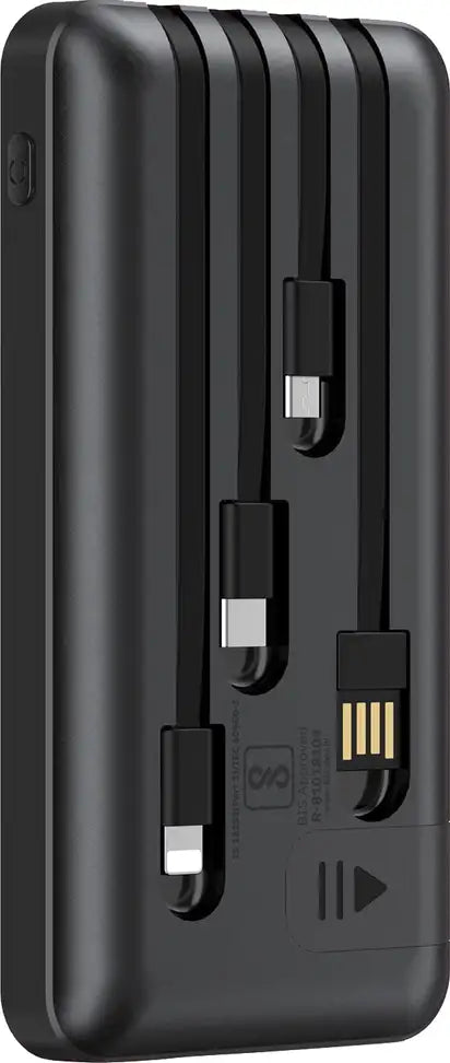 wingfi 10000 mAh Power Bank (18 W) (Black, Lithium Polymer)