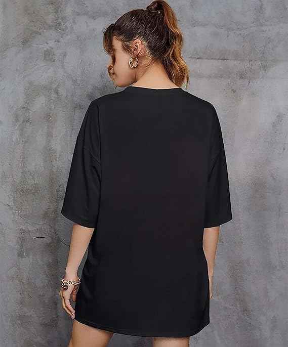 London Hills Women's Cotton Oversized Fit T-Shirt