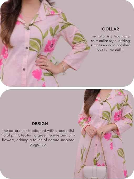 Brand: Leriya Fashion Leriya Fashion Cotton Kurta Set for Women – Printed Anarkali Kurta with Pants | Elegant Ethnic Outfit Office Look