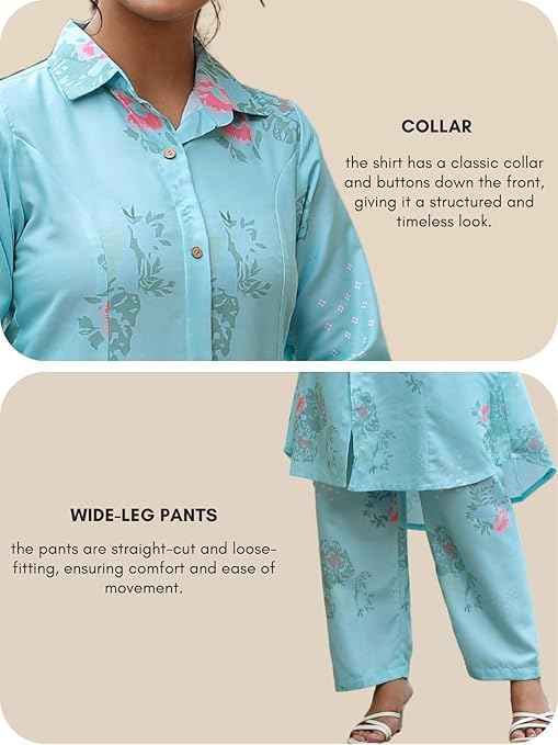 Brand: Leriya Fashion Leriya Fashion Cotton Kurta Set for Women – Printed Anarkali Kurta with Pants | Elegant Ethnic Outfit Office Look