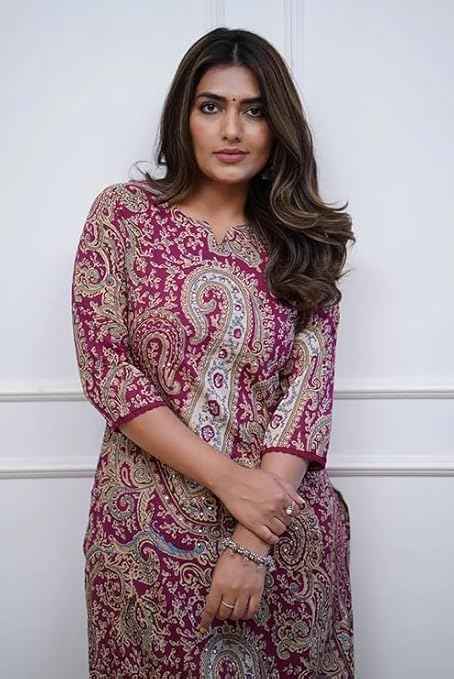 Brand: Nermosa Nermosa Women Viscose Printed Straight Kurta Pant Set