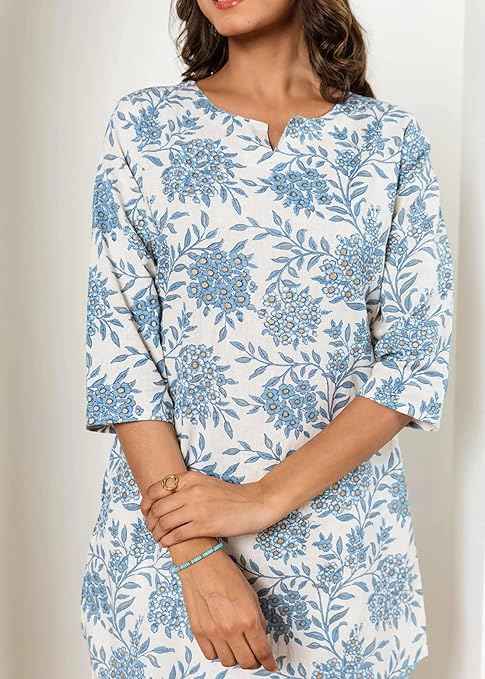 SHIENZY Stylish Printed Cotton Blend Co Ord Set for Women || Casual & Festive Indo-Western Outfit || Kurta Pant Set (1589-1595 Co Ord Set