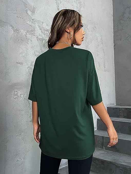 London Hills Women's Cotton Oversized Fit T-Shirt