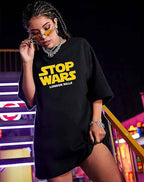 London Hills Women's Cotton Oversized Fit T-Shirt