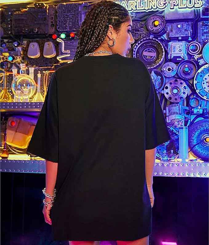London Hills Women's Cotton Oversized Fit T-Shirt