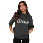 London Hills Women's Cotton Oversized Fit T-Shirt