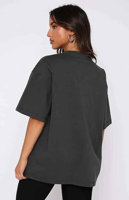 London Hills Women's Cotton Oversized Fit T-Shirt