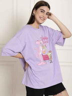 Brand: Fabflee Fabflee Pure Cotton Oversized Baggy Fit Drop Shoulder Latest Aesthetic & Cool Graphic Printed Half Sleeve Tshirt for Women |Trendy Tees |Casual Loose Korean T-Shirt