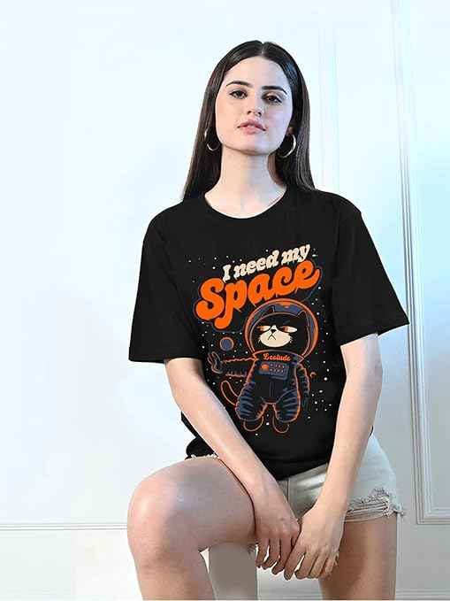 LEOTUDE Women's Cotton Oversized Fit T-Shirt