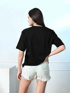 LEOTUDE Women's Cotton Oversized Fit T-Shirt