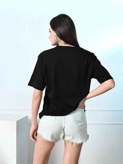 LEOTUDE Women's Cotton Oversized Fit T-Shirt
