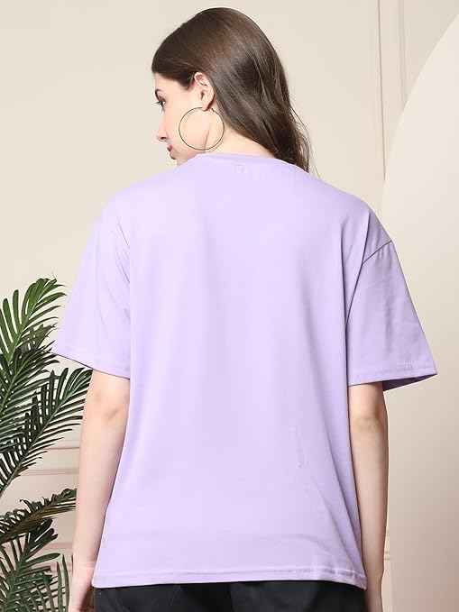 Brand: Fabflee Fabflee Pure Cotton Oversized Baggy Fit Drop Shoulder Latest Aesthetic & Cool Graphic Printed Half Sleeve Tshirt for Women |Casual Loose Korean T-Shirt