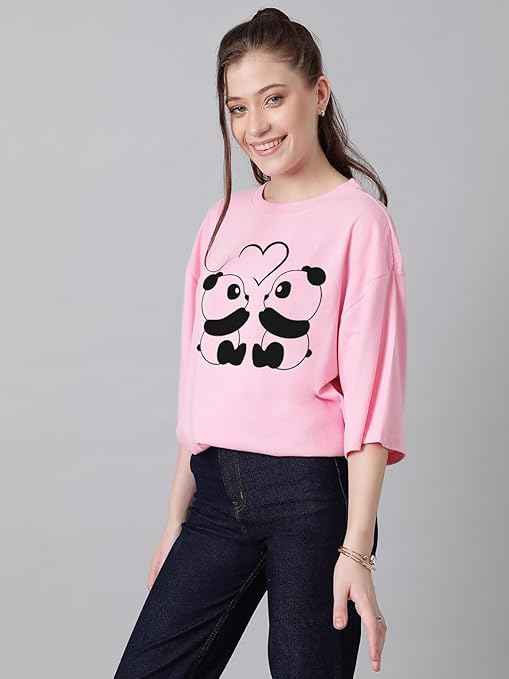 KOTTY Women’s Ruched Side T-Shirt – Trendy Fitted Tee with Side Drawstrings
