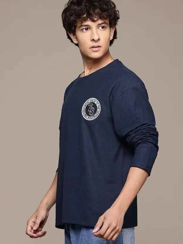 Men Full Sleeve Solid Sweatshirt