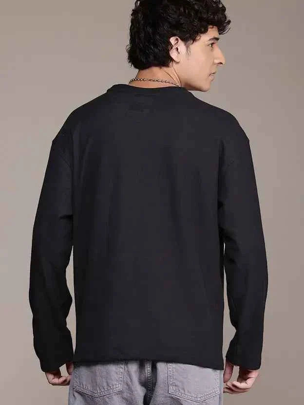 Men Full Sleeve Solid Sweatshirt