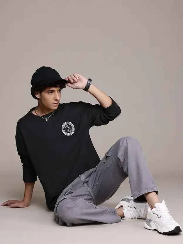 Men Full Sleeve Solid Sweatshirt