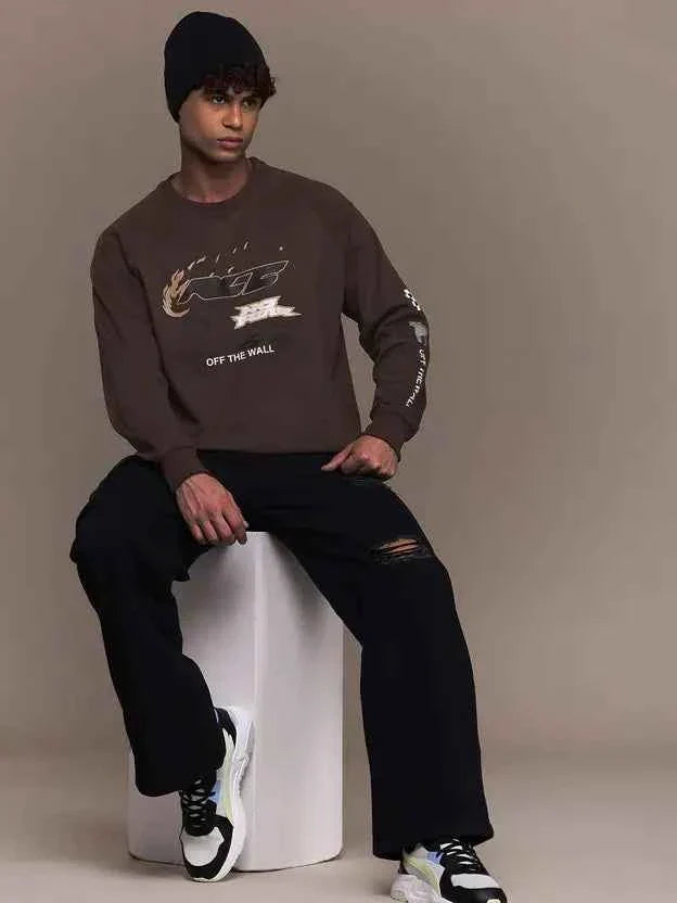 Men Full Sleeve Printed Sweatshirt