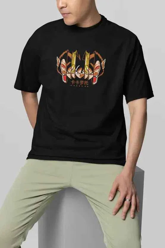 Men Graphic Print, Printed Round Neck Pure Cotton Black T-Shirt