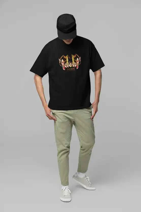 Men Graphic Print, Printed Round Neck Pure Cotton Black T-Shirt