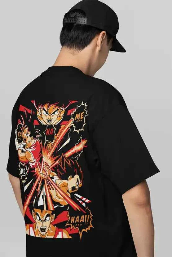 Men Graphic Print, Printed Round Neck Pure Cotton Black T-Shirt